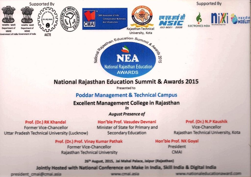 Excellent Management College Award