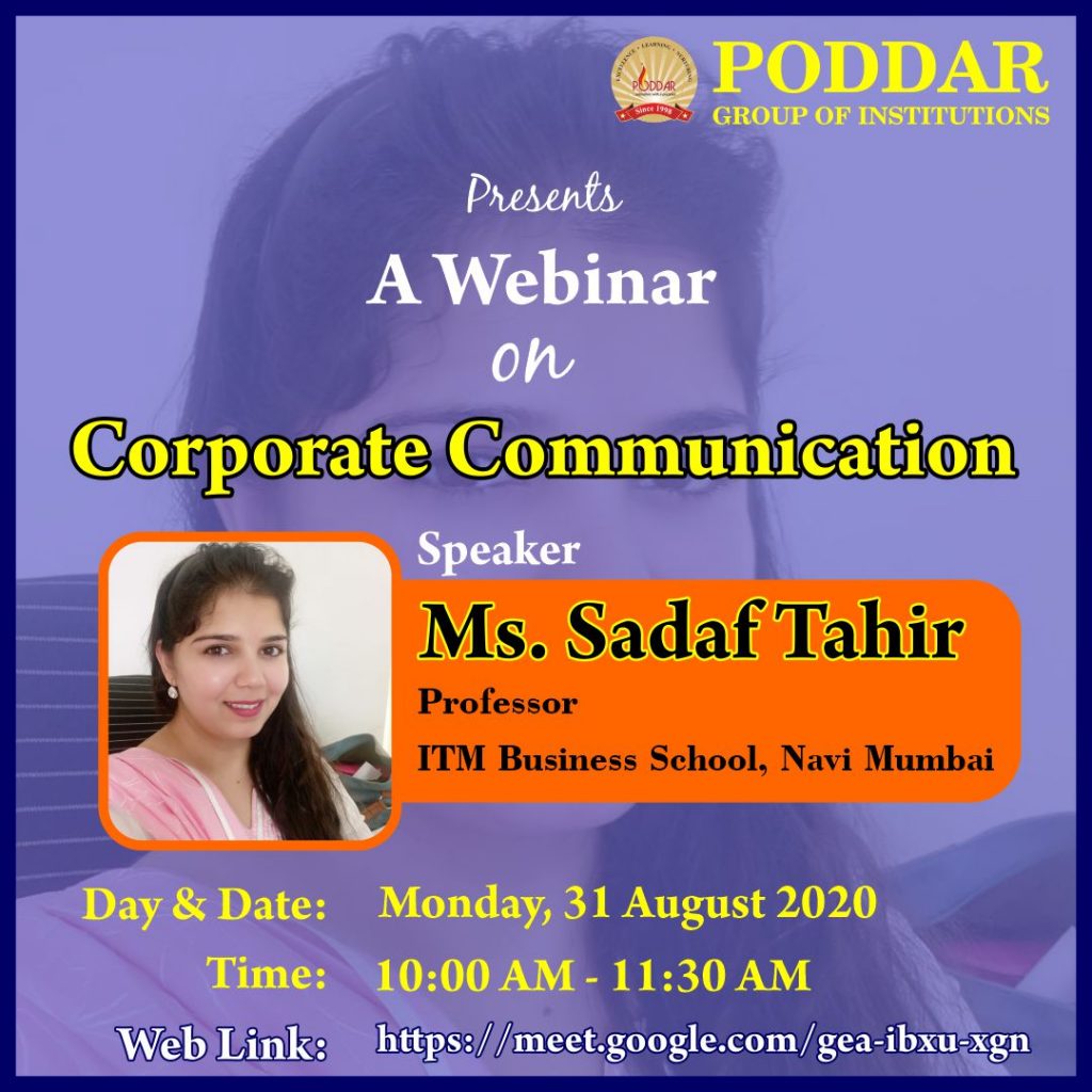 Webinar on Corporate Communication