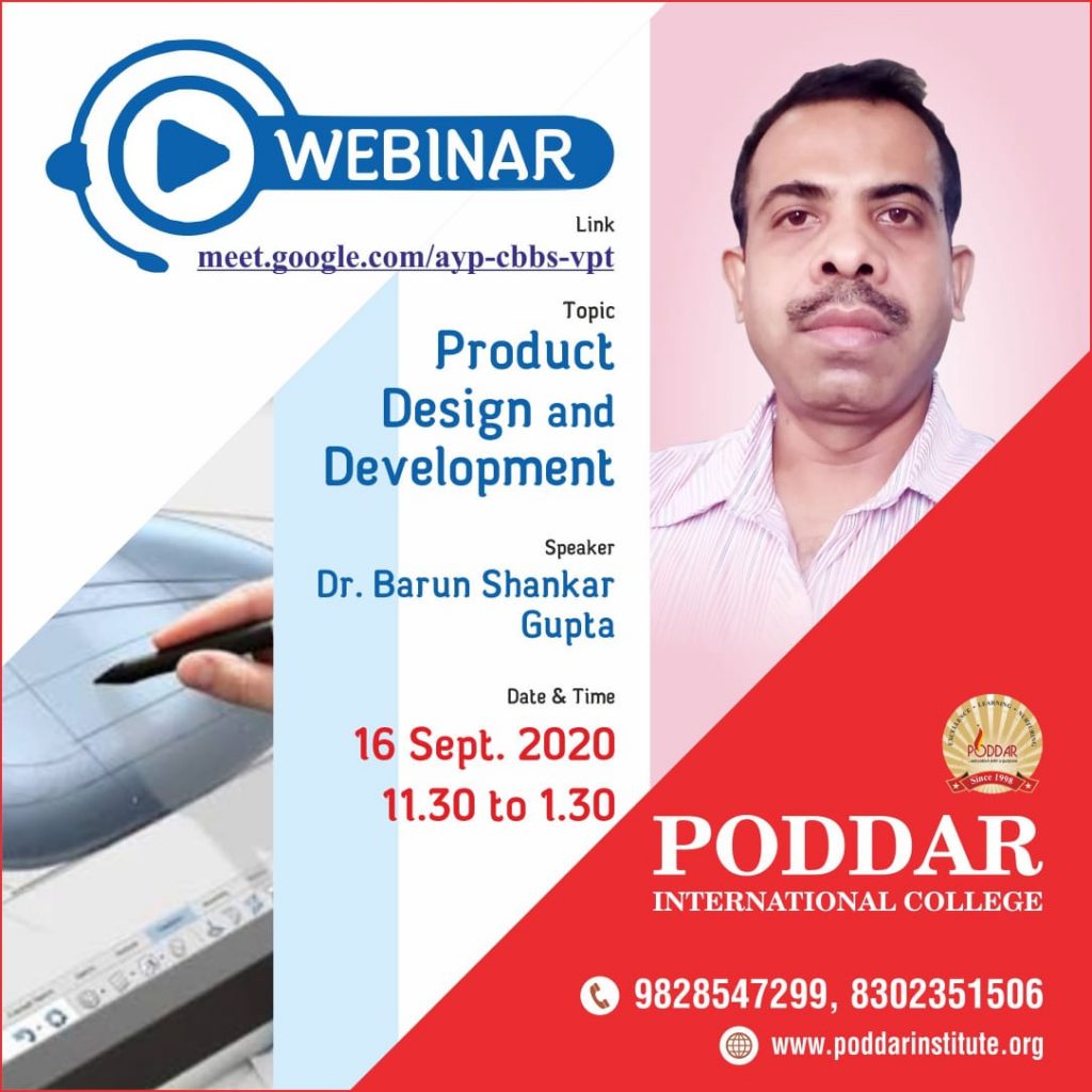 Webinar on Product Design and Development