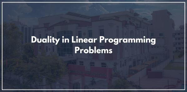 Duality in Linear Programming Problems