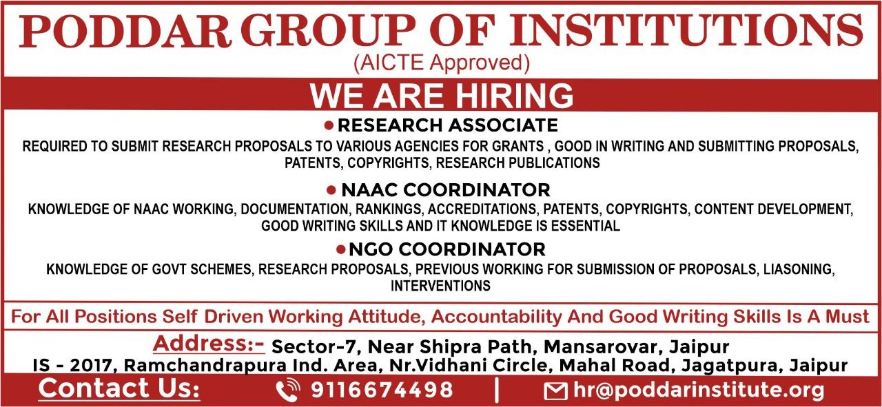 Research Associate, NAAC Coordinator & NGO Coordinator.