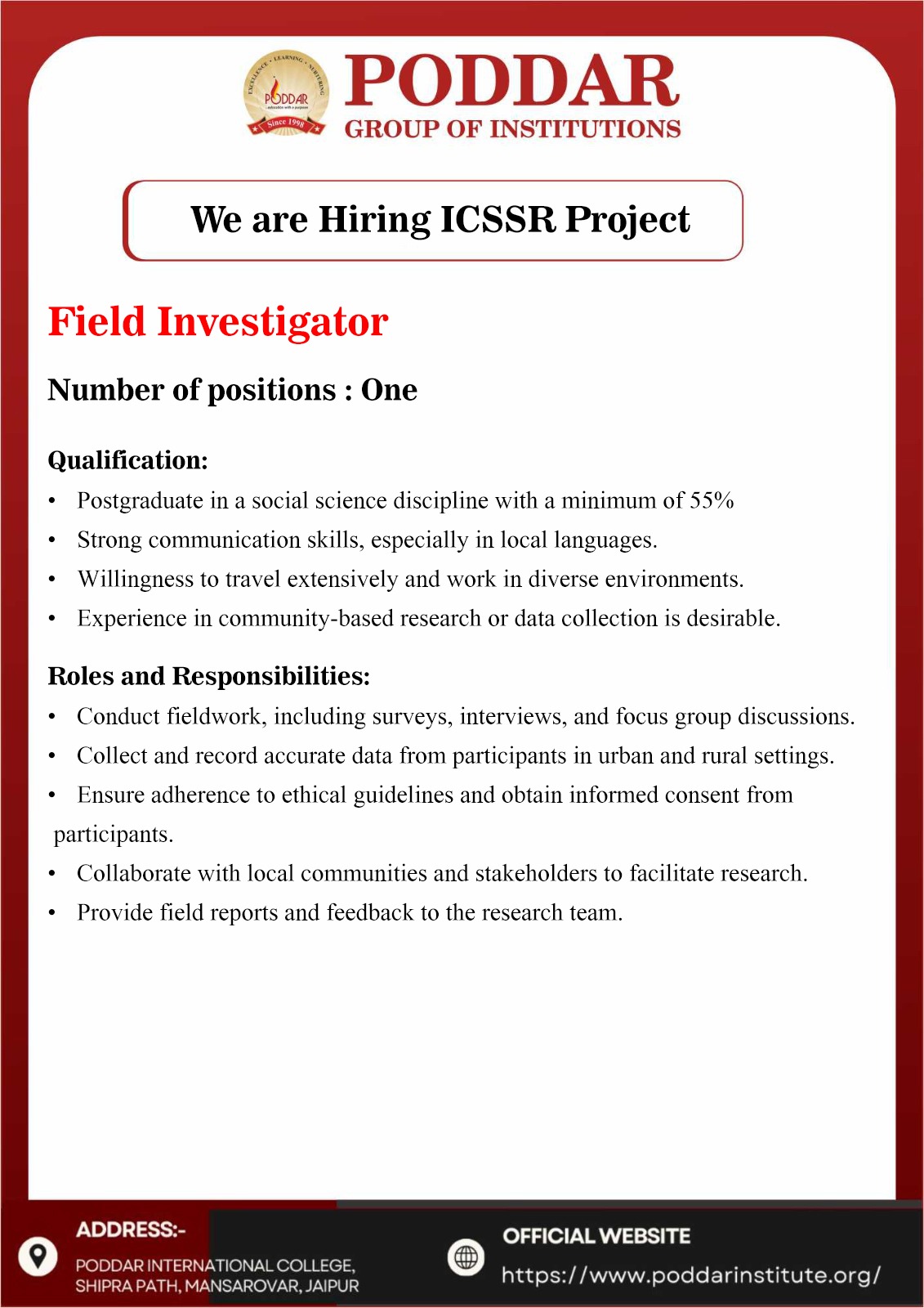 Field Investigators