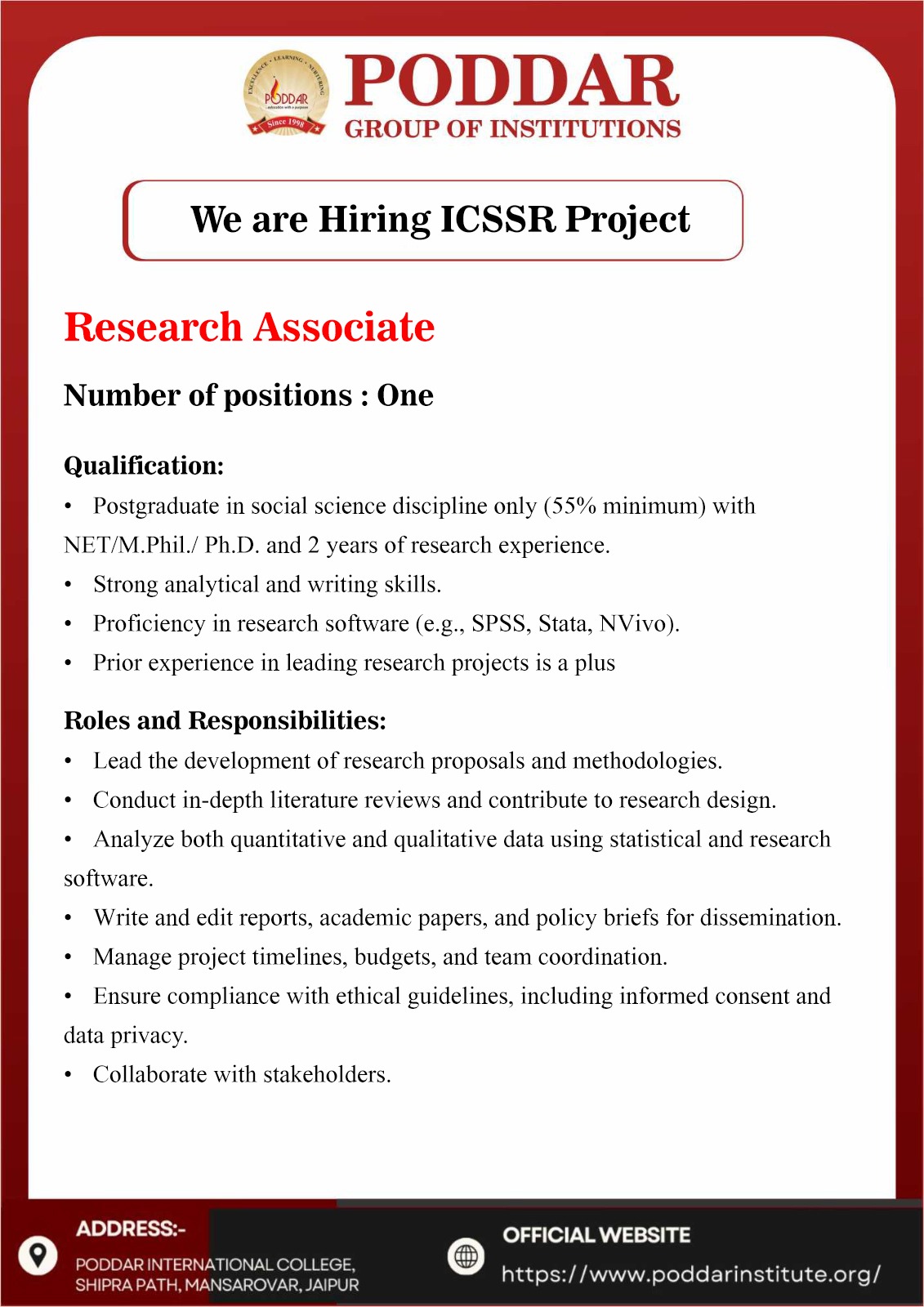 Research Associate
