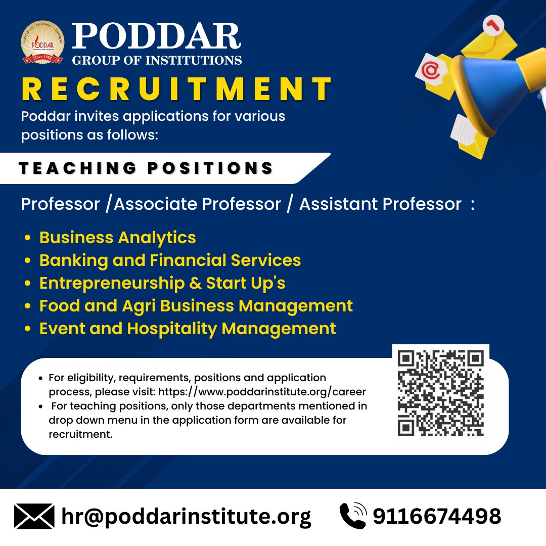 Professor/Associate Professor/Assistant Professor