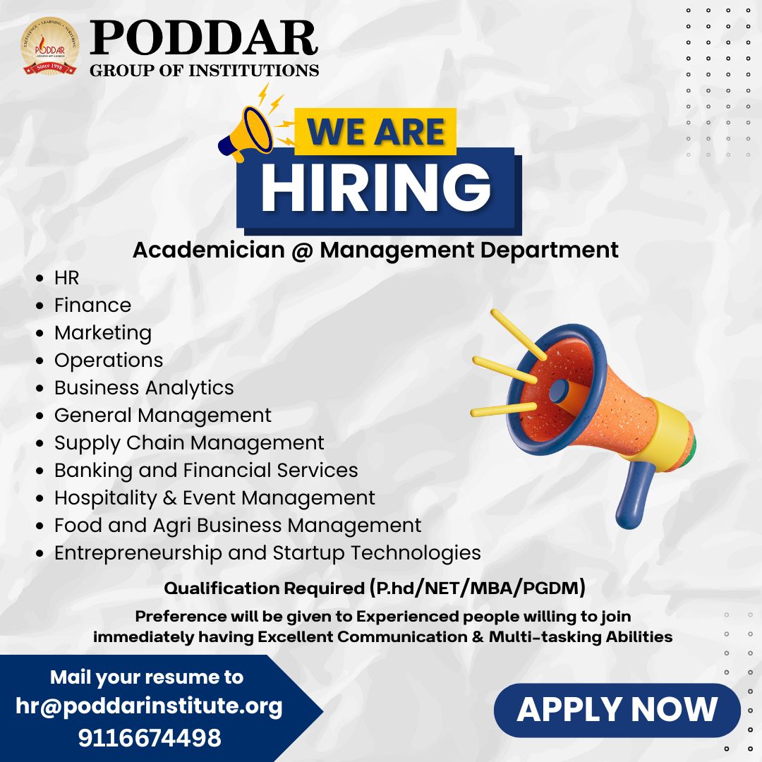 Academician @ Management Department.