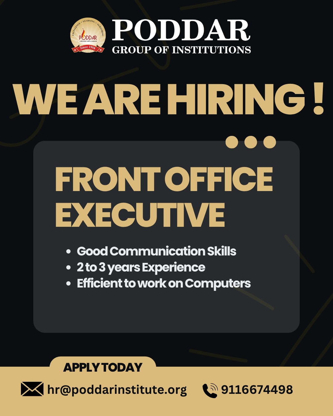 Front Office Executive